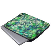 Gewebe Textur Grüne Pelze Design-68745 Laptopschutzhülle (Vorne Knopf)