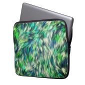 Gewebe Textur Grüne Pelze Design-68745 Laptopschutzhülle (Vorderseite Links)