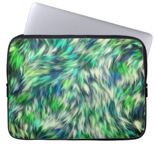 Gewebe Textur Grüne Pelze Design-68745 Laptopschutzhülle