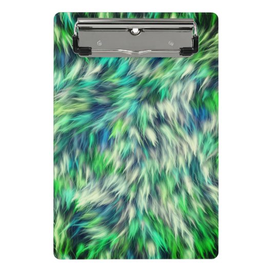 Gewebe Textur Grüne Pelze Design-68745 Mini Klemmbrett (Vorderseite)