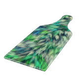 Gewebe Textur Grüne Pelze Design-68745 Schneidebrett (Ecke)