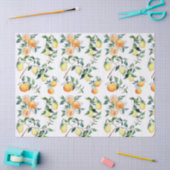 Gewebe und Dekoutenpapier - Orangen und Zitronen Seidenpapier (Basteln)