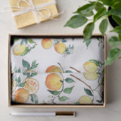 Gewebe und Dekoutenpapier - Orangen und Zitronen Seidenpapier (Geschenk)