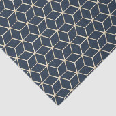 Gewebe und Entfärbung - Geometrisches Lilac-Silber Seidenpapier (Ausschnitt)