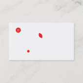 Gewebe und Gewebe Visitenkarte (Rückseite)