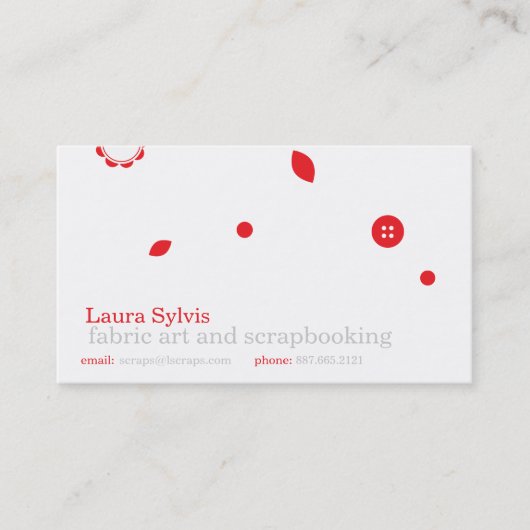 Gewebe und Gewebe Visitenkarte (Vorderseite)