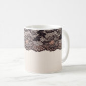 Gewebe und Spitzen für den Hintergrund Kaffeetasse (VorderseiteRechts)