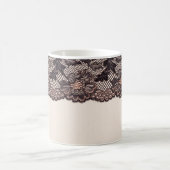 Gewebe und Spitzen für den Hintergrund Kaffeetasse (Mittel)
