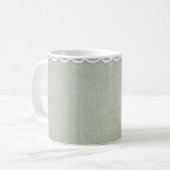 Gewebe und Spitzen Kaffeetasse (Vorderseite Links)