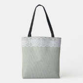 Gewebe und Spitzen Tasche (Rückseite)