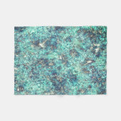 Gewebe von Fäden oder schwammares zyanblau und gra Fleecedecke (Vorderseite (Horizontal))