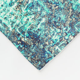 Gewebe von Fäden oder schwammares zyanblau und gra Fleecedecke