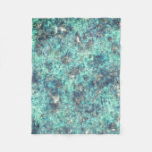 Gewebe von Fäden oder schwammares zyanblau und gra Fleecedecke (Vorderseite)