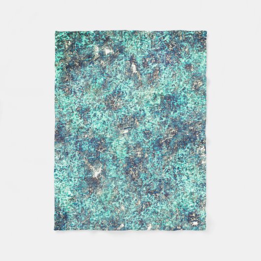 Gewebe von Fäden oder schwammares zyanblau und gra Fleecedecke (Vorderseite)