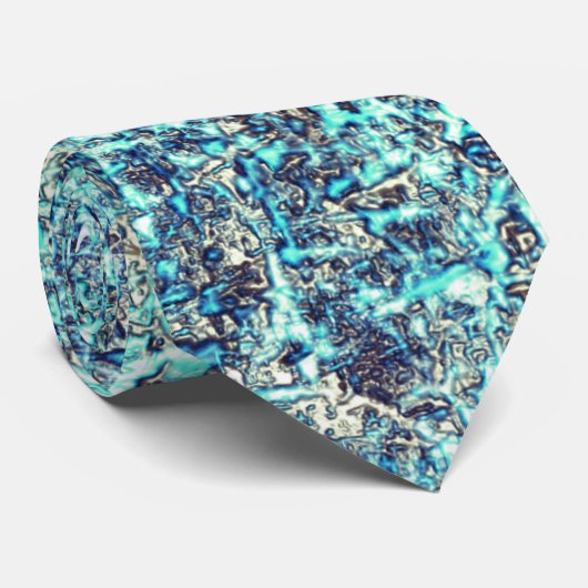 Gewebe von Fäden oder schwammares zyanblau und gra Krawatte (Gerollt)