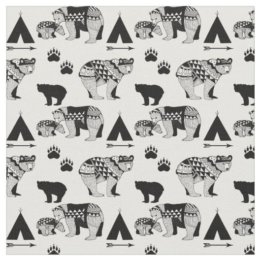 GEWEBE Waldstammes- Bärn-Schwarzes auf weißem Stoff (Nahaufnahme)