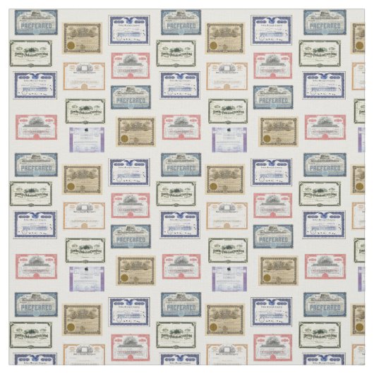Gewebe - Wall Street-Markt-Zertifikate Stoff (Muster)