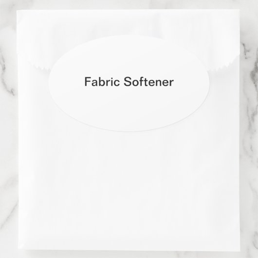 Gewebe-Weichmachungsmittel-Flaschen-Aufkleber/ Ovaler Aufkleber (Tasche)