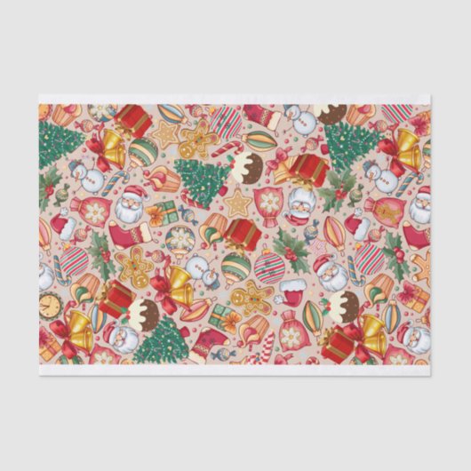 Gewebe - Weihnachtsdesign Seidenpapier (Vorderseite)