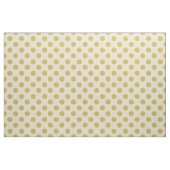 Gewebe: Weiß u. Imitatgoldpolkapunkte Stoff (Yard (91,4 cm))