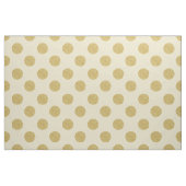 Gewebe: Weiß u. Imitatgoldpolkapunkte Stoff (Fat Quarter (45,7 x 55,9 cm))