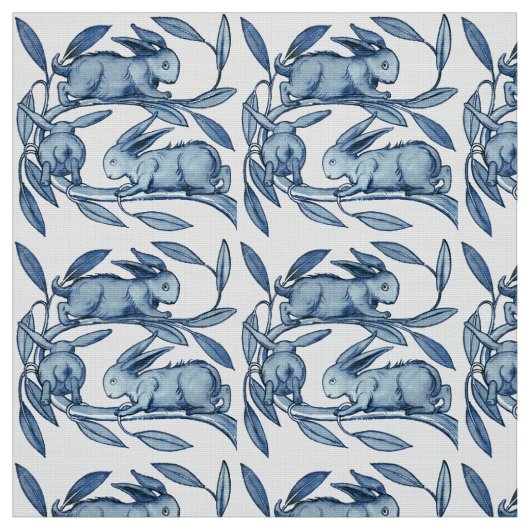 Gewebe Williams De Morgan Rabbits Stoff (Muster)