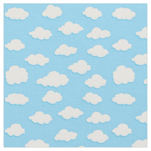 Gewebe - Wolken im Himmel Stoff (Nahaufnahme)