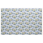 GEWEBE-WUNDERLICHES VOGEL-BLAUBEERblau-AQUARELL Stoff (Fat Quarter (45,7 x 55,9 cm))