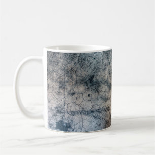 Gewebegrunge gebrochen kaffeetasse