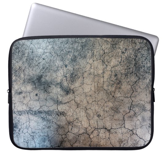 Gewebegrunge gebrochen laptopschutzhülle (Vorderseite)