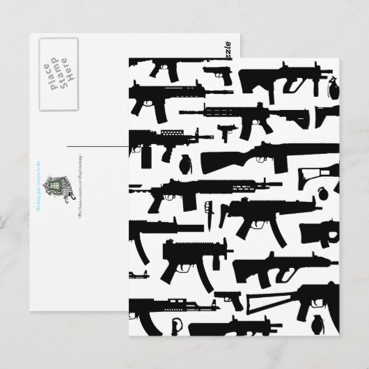 Gewebemuster Postkarte (Vorne/Hinten)