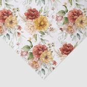 Gewebepapier (3) Kleine Muster Red & Gold Peonies Seidenpapier (Ausschnitt)