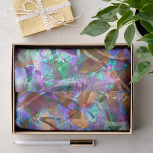 Gewebepapier Abstraktes Hartglas Seidenpapier (Geschenk)