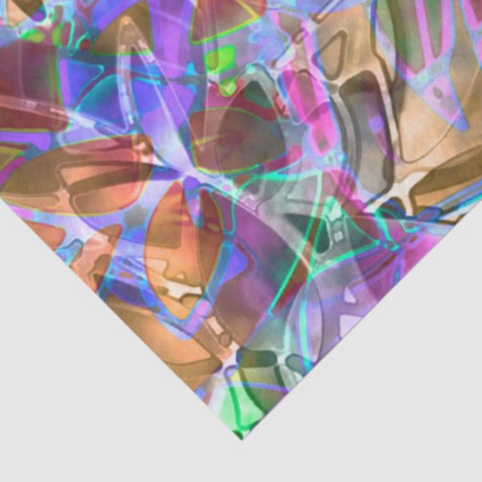 Gewebepapier Abstraktes Hartglas Seidenpapier (Ausschnitt)