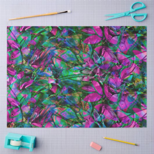 Gewebepapier Abstraktes Hartglas Seidenpapier (Basteln)