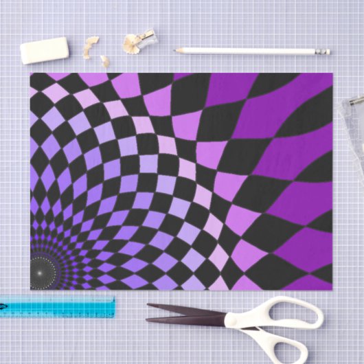 Gewebepapier "Alice Floor" Lila Seidenpapier (Handwerk)