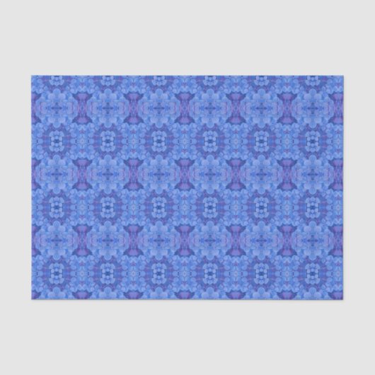 Gewebepapier - Blaue Hydrangeas Seidenpapier (Vorderseite)