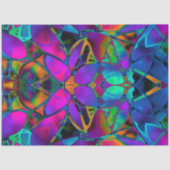 Gewebepapier Blumenmuster Fraktal Art Seidenpapier (Vorderseite)