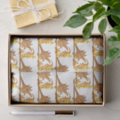 Gewebepapier - Eisen mit goldenem Winkel Seidenpapier (Geschenk)