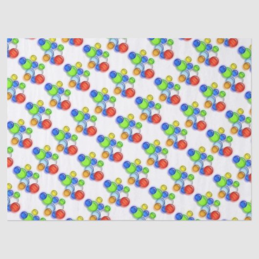 Gewebepapier - Farbblasen Seidenpapier (Vorderseite)