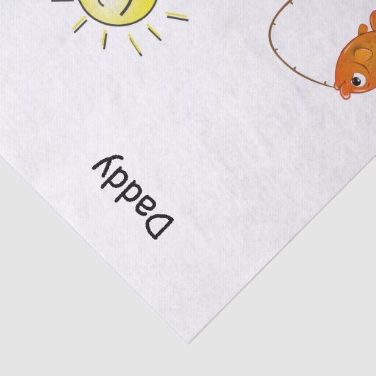 Gewebepapier Fischen Fischerboot Sun Boot Seidenpapier (Ausschnitt)