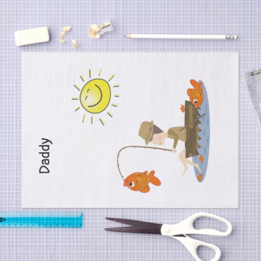 Gewebepapier Fischen Fischerboot Sun Boot Seidenpapier (Handwerk)