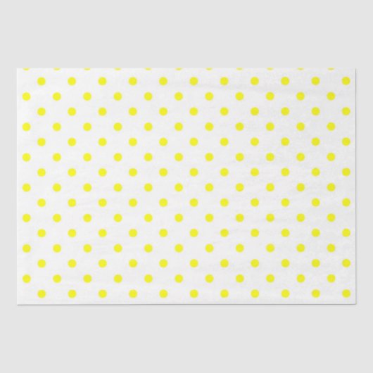 Gewebepapier/Gelbpolka-Punkte Seidenpapier (Vorderseite)