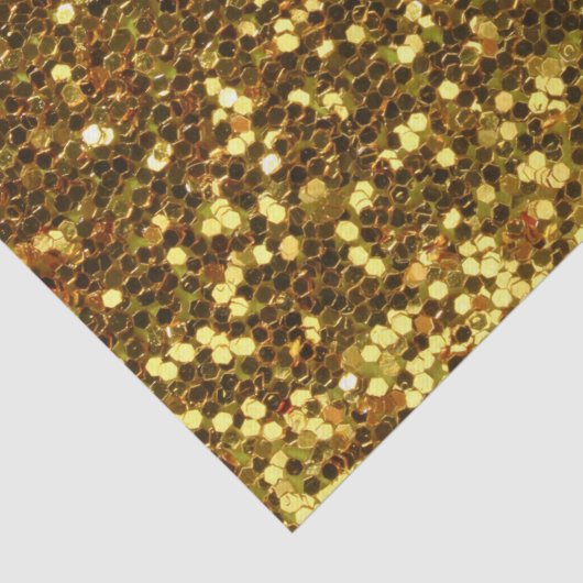 Gewebepapier/Gold-Glitzer Seidenpapier (Detail)