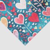 Gewebepapier - Herzdesign Seidenpapier (Ausschnitt)