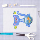 Gewebepapier Katzenfisch Seidenpapier (Handwerk)