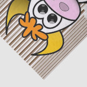 Gewebepapier Kuh brauner Streifen weißer Daisy flo Seidenpapier (Ausschnitt)