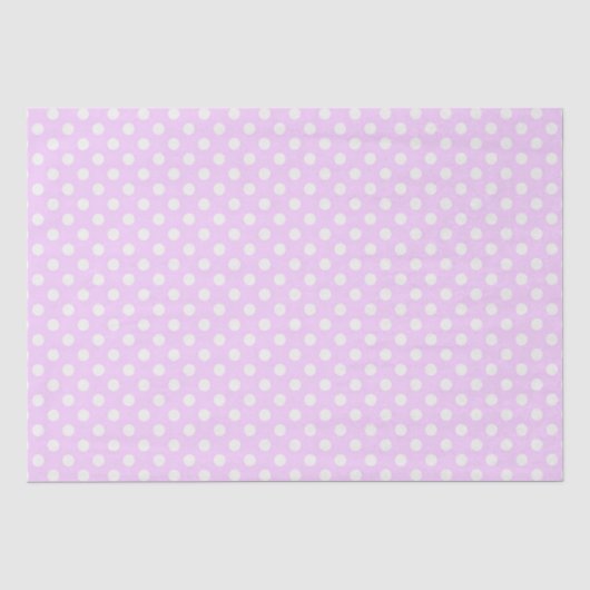 Gewebepapier/Lavendel Polka Dots Seidenpapier (Vorderseite)