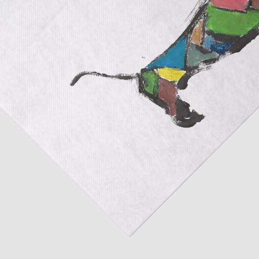 Gewebepapier mit Dackel Seidenpapier (Ausschnitt)