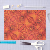 Gewebepapier - Orange Begonia Seidenpapier (Handwerk)